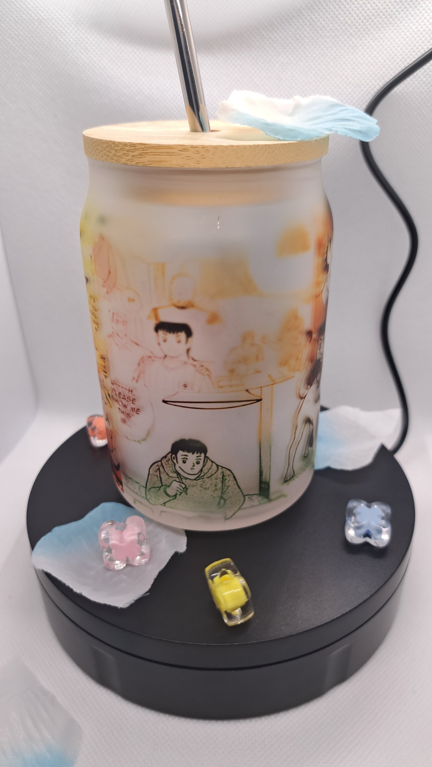 Custom Frosted Glass Jar