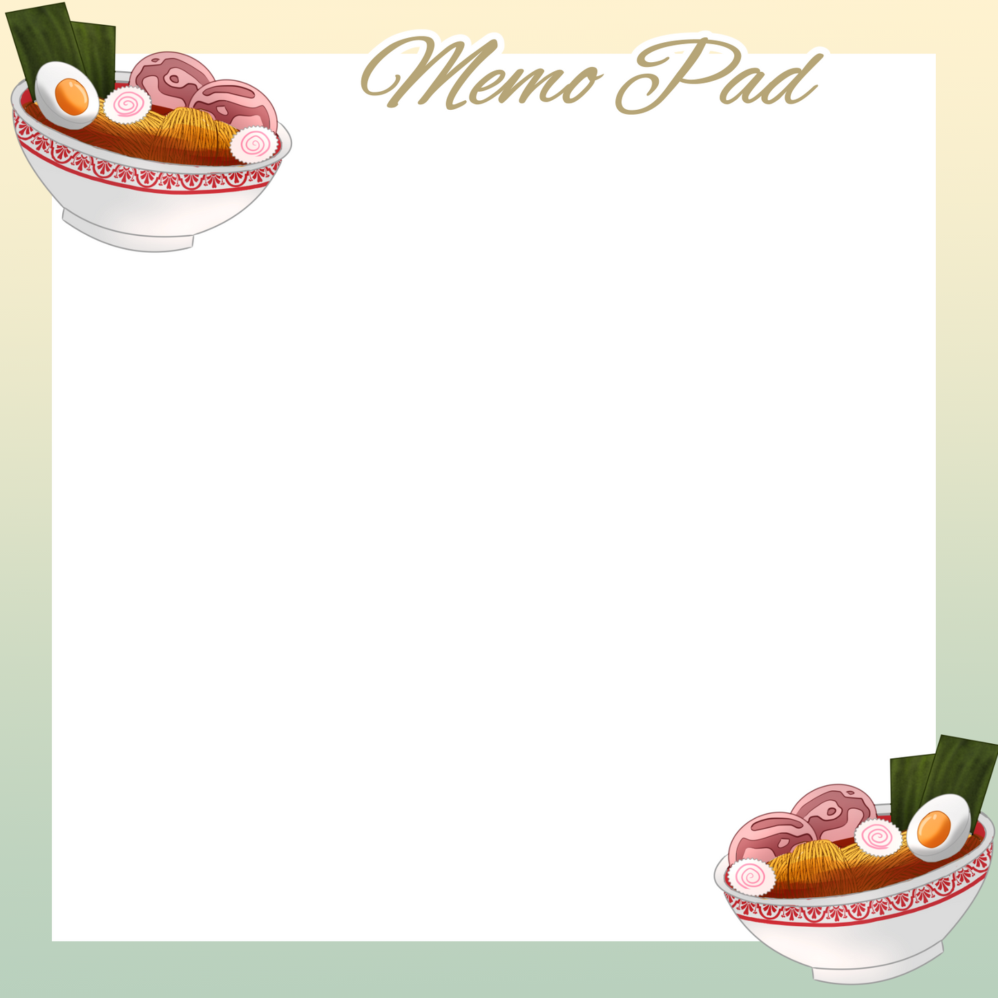 Memopads Japan Style