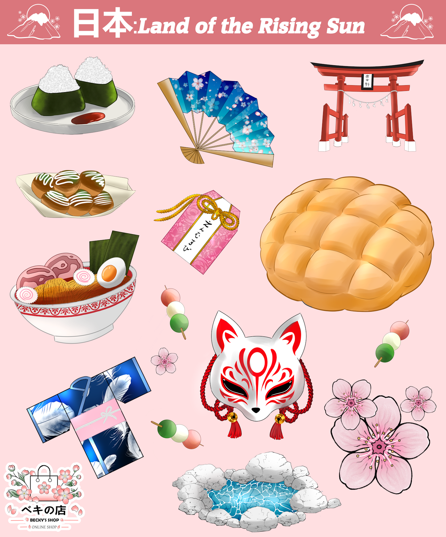 Japan Inspired Stickers