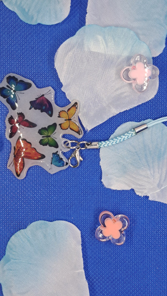Mariposa Phone Charm - Shrink Plastic