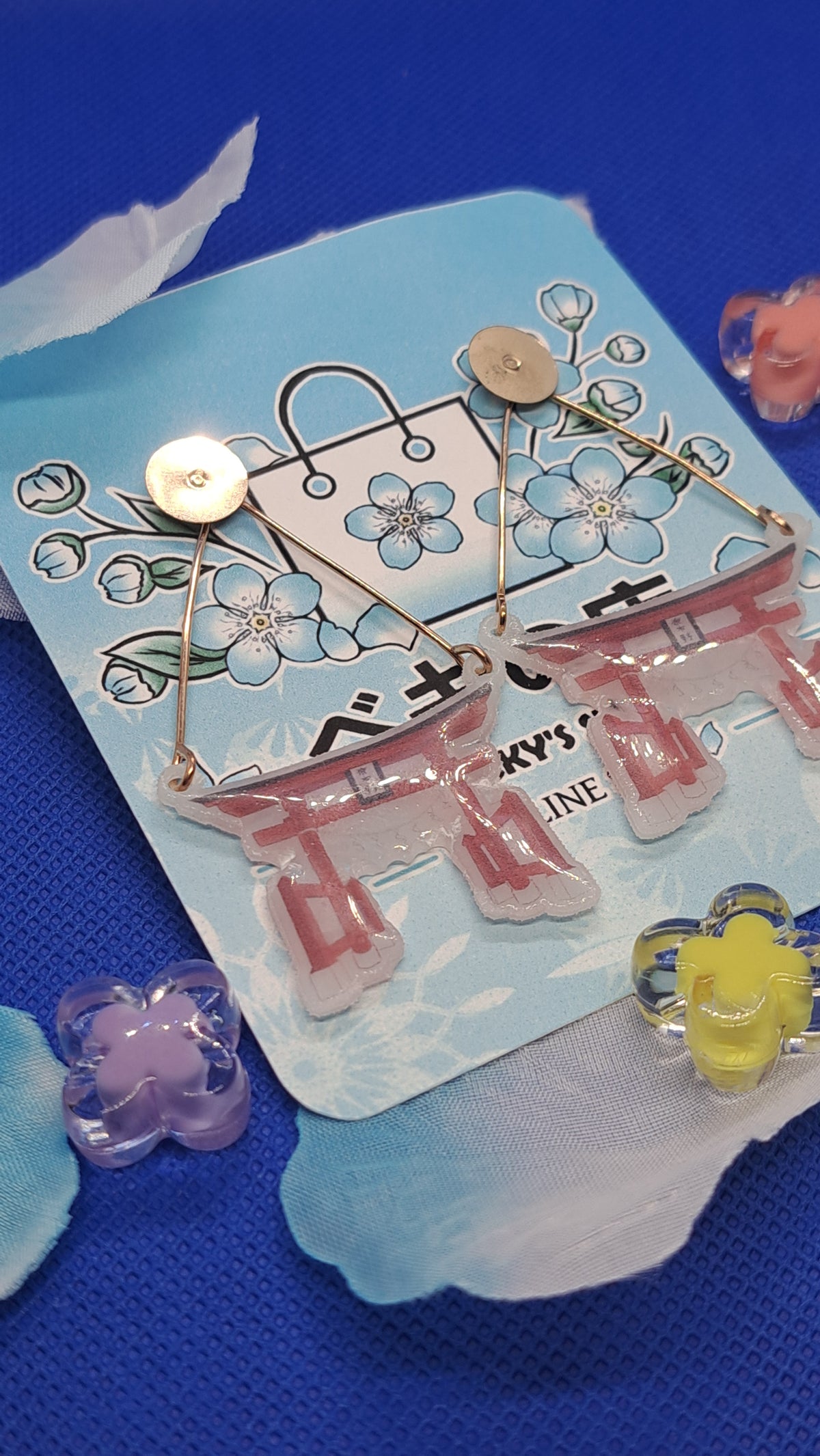 Japan Earrings - Shrink Plastic