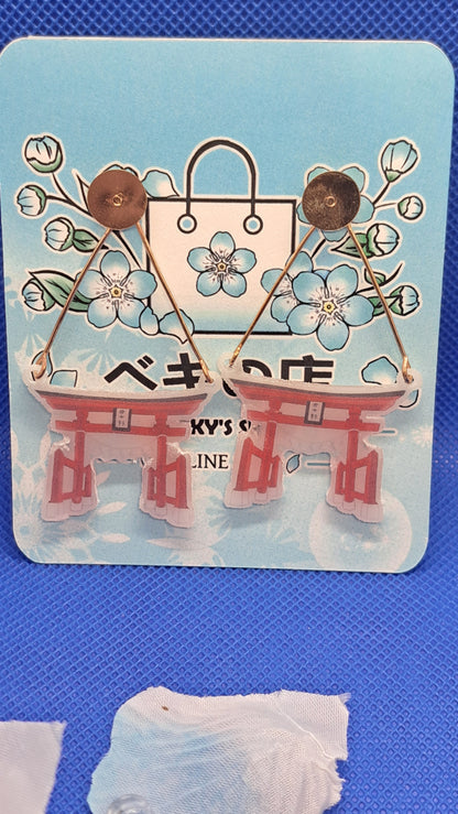 Japan Earrings - Shrink Plastic