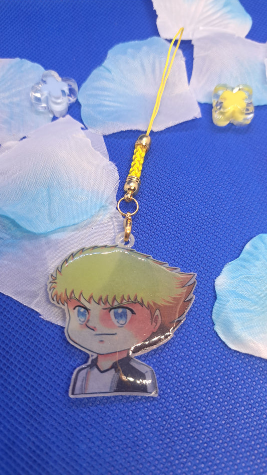 Captain Tsubasa Shrink Plastic Phone Charm