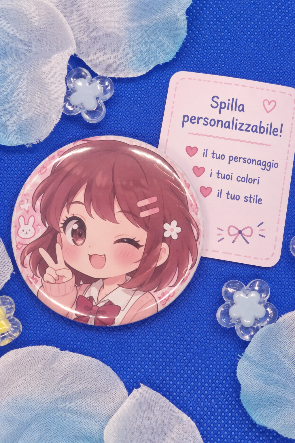 Badge in plastica personalizzabile