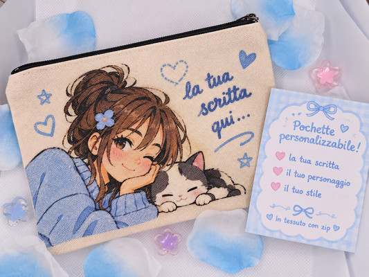 Pochette in tessuto Personalizzabile